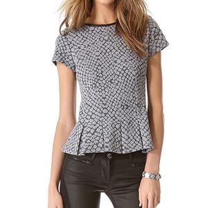 Rebecca Taylor Pleated Croc Top